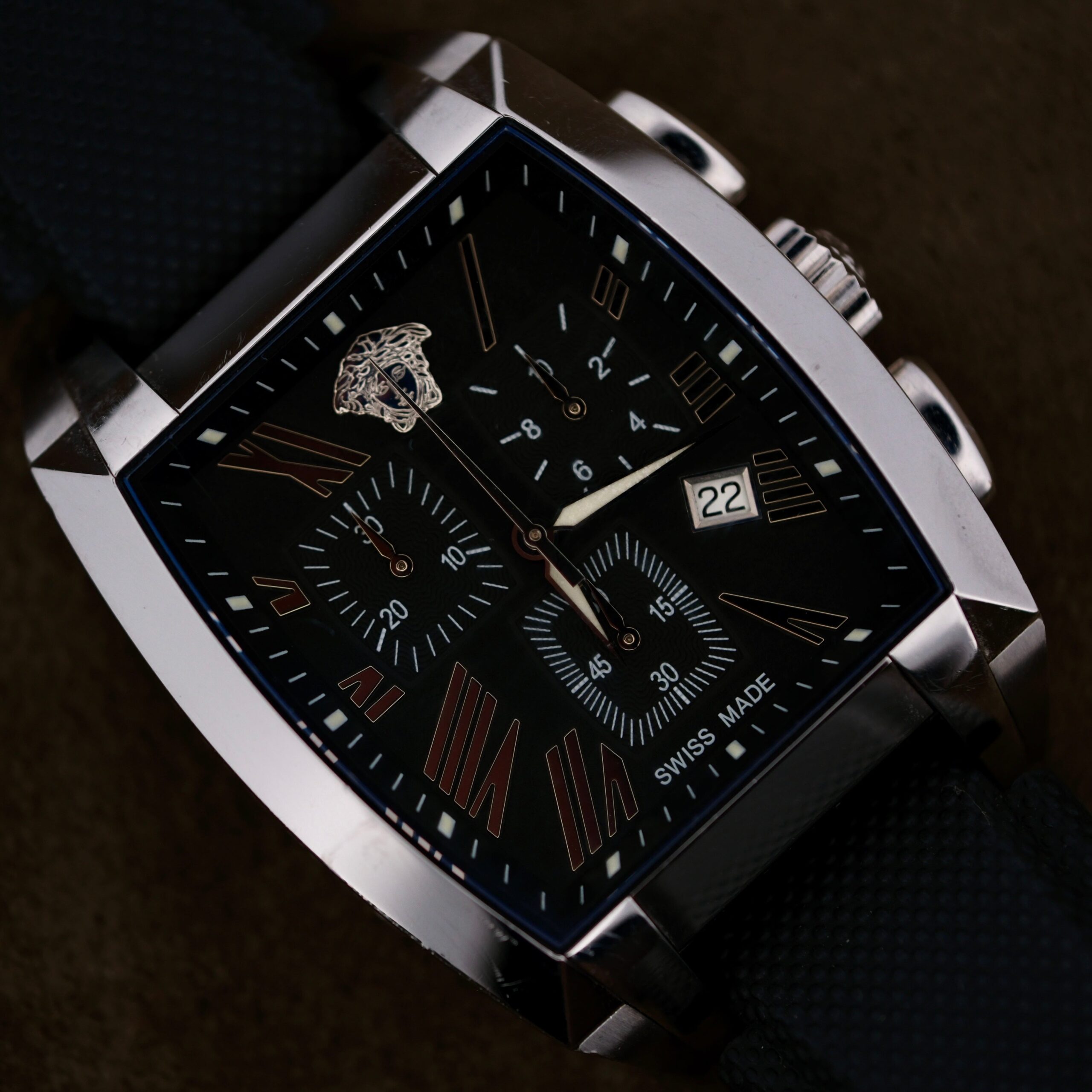versace character tonneau swiss made chronograph black dial watch 607 1 scaled 2